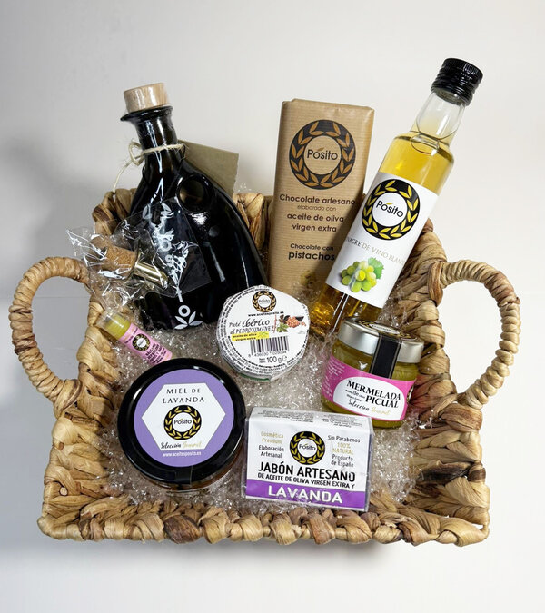 Cesta Cuadrada Productos Gourmet